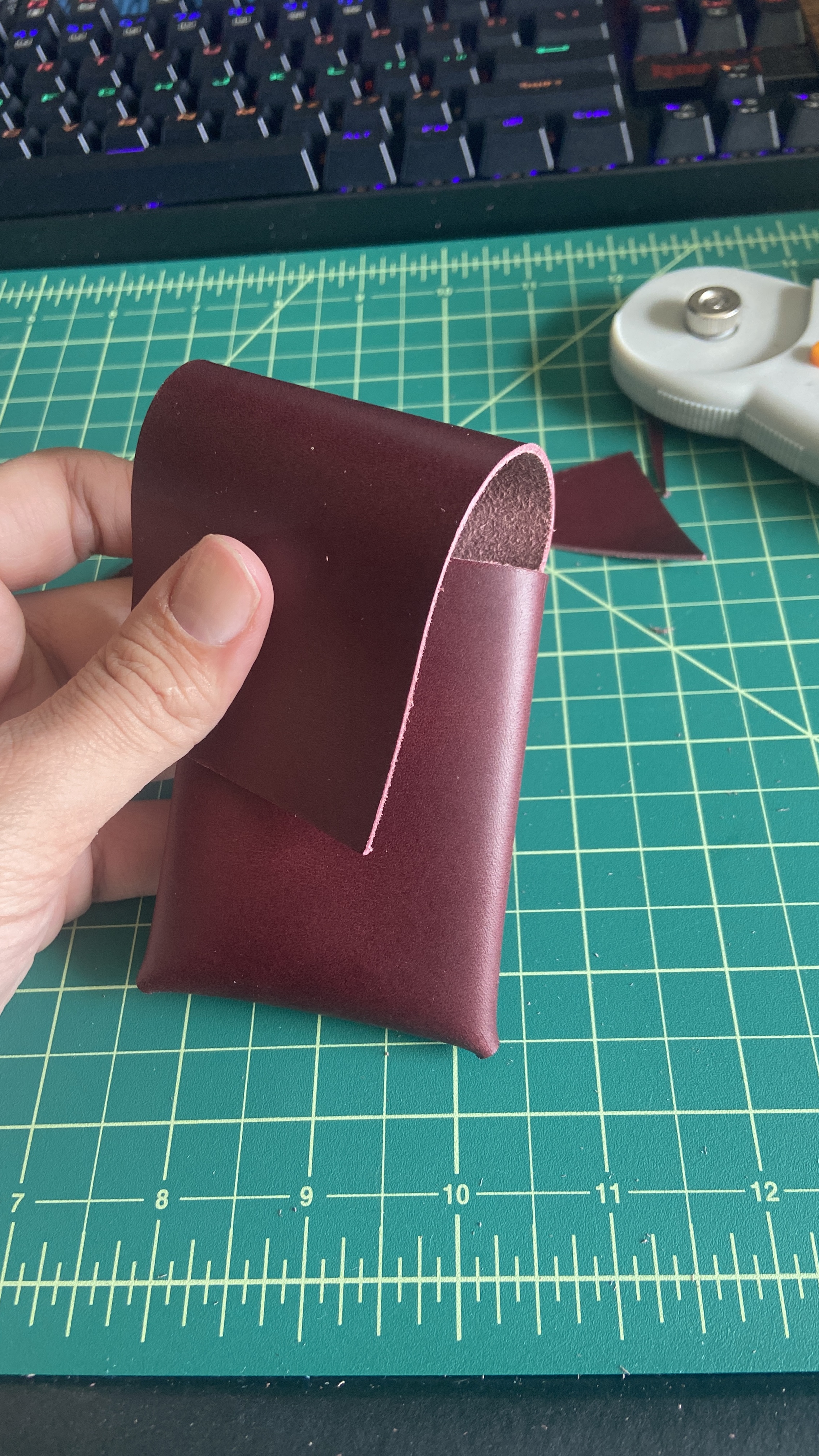 Brown leather wallet