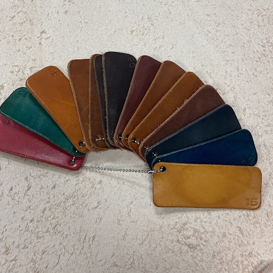 Wallet standing upright showing card access