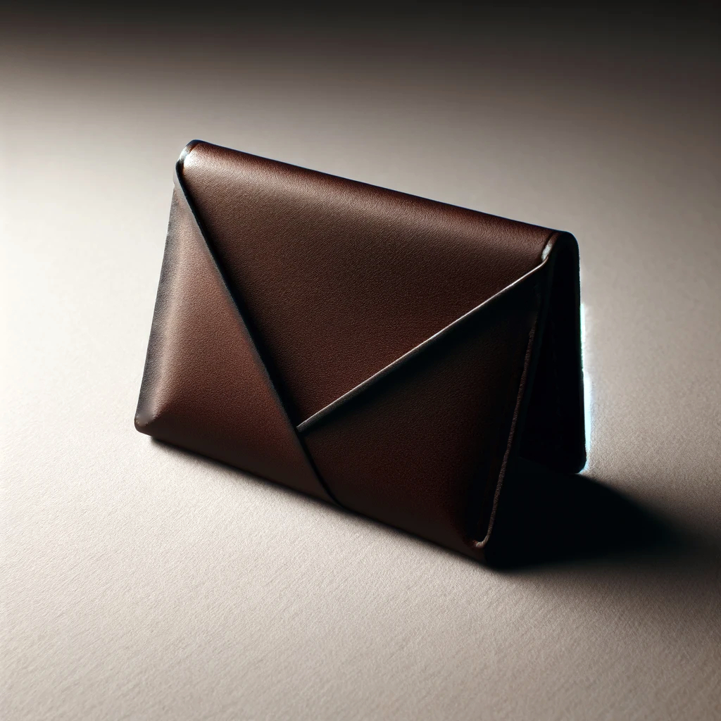 Firstfold leather wallet in dark brown